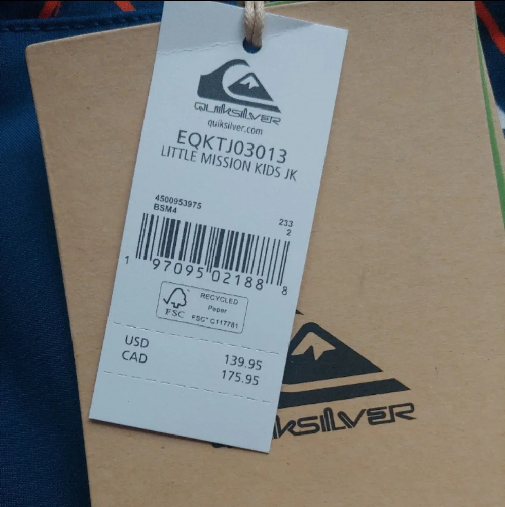 QUIKSILVER NEW Little Mission Snow Jacket & Boogie Snow Bibs - Picture 8 of 15